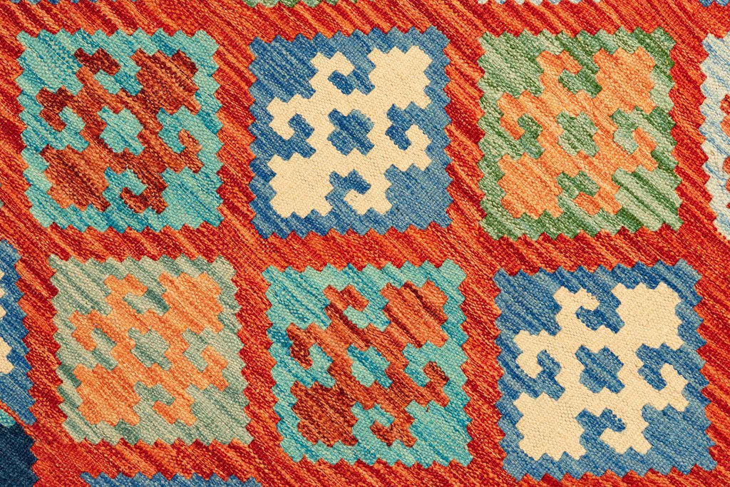 Afghanischer Kelim – 248 × 176 cm – handgewebt aus Schurwolle