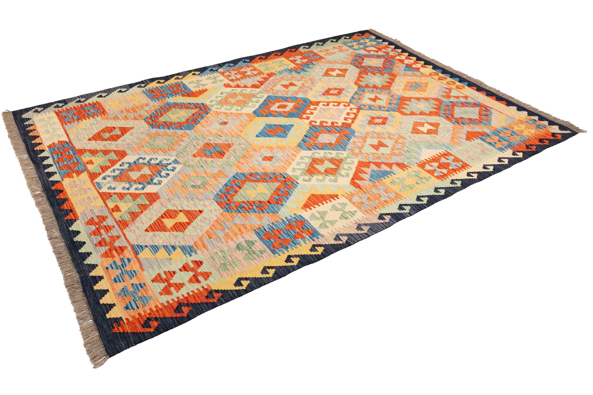 Afghanischer Kelim – 245 × 176 cm – handgewebt aus Schurwolle