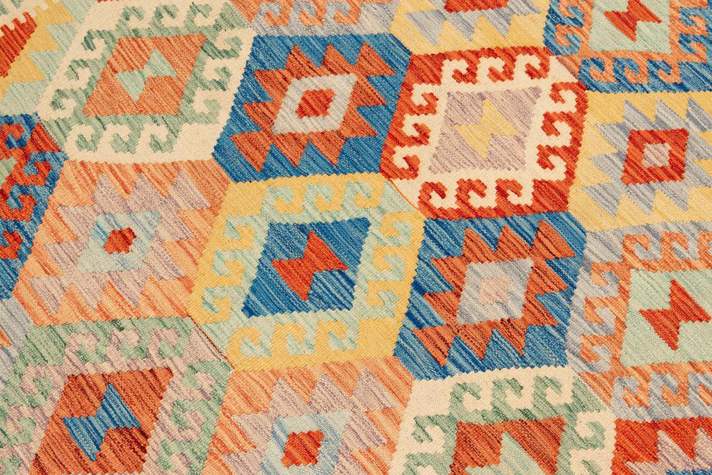 Afghanischer Kelim – 245 × 176 cm – handgewebt aus Schurwolle