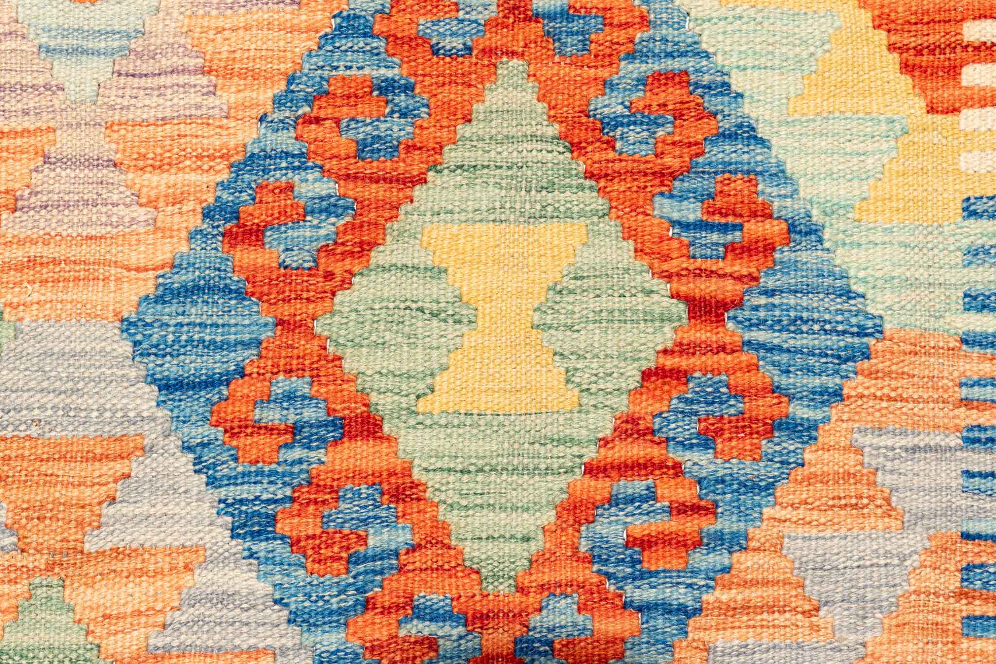 Afghanischer Kelim – 245 × 176 cm – handgewebt aus Schurwolle