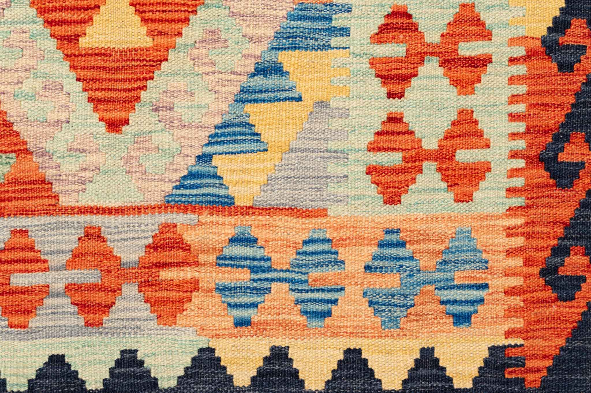 Afghanischer Kelim – 245 × 176 cm – handgewebt aus Schurwolle