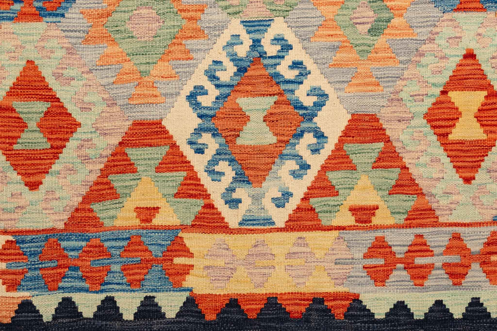 Afghanischer Kelim – 245 × 176 cm – handgewebt aus Schurwolle