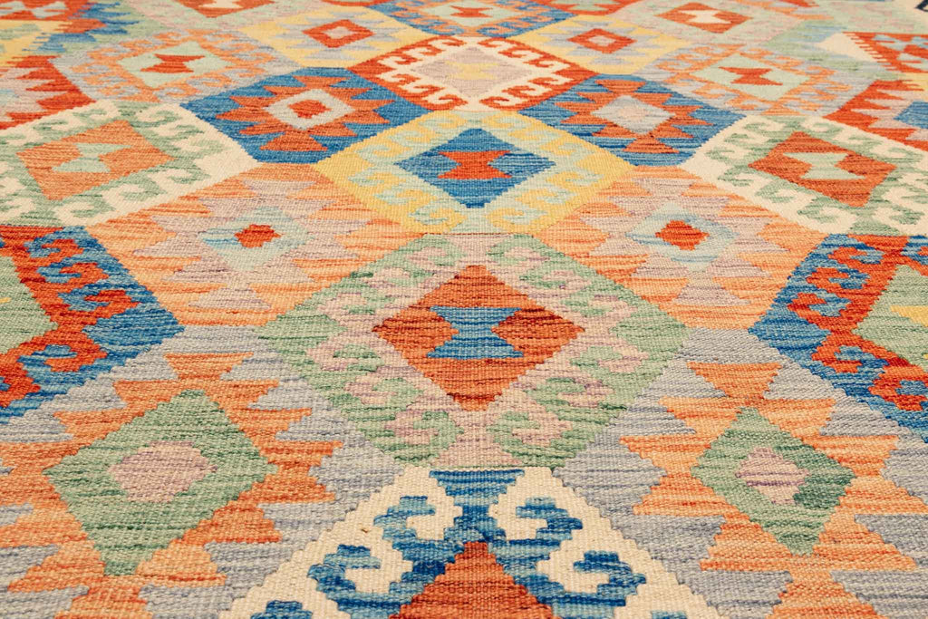 Afghanischer Kelim – 245 × 176 cm – handgewebt aus Schurwolle