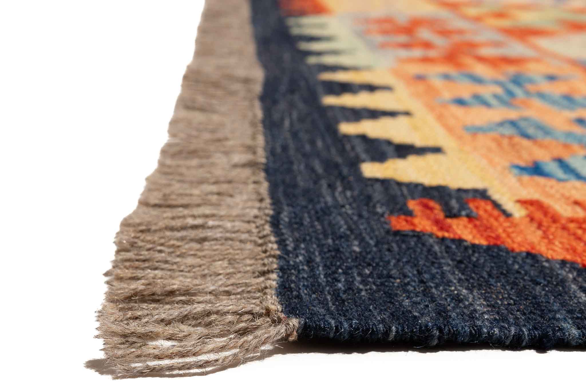 Afghanischer Kelim – 245 × 176 cm – handgewebt aus Schurwolle