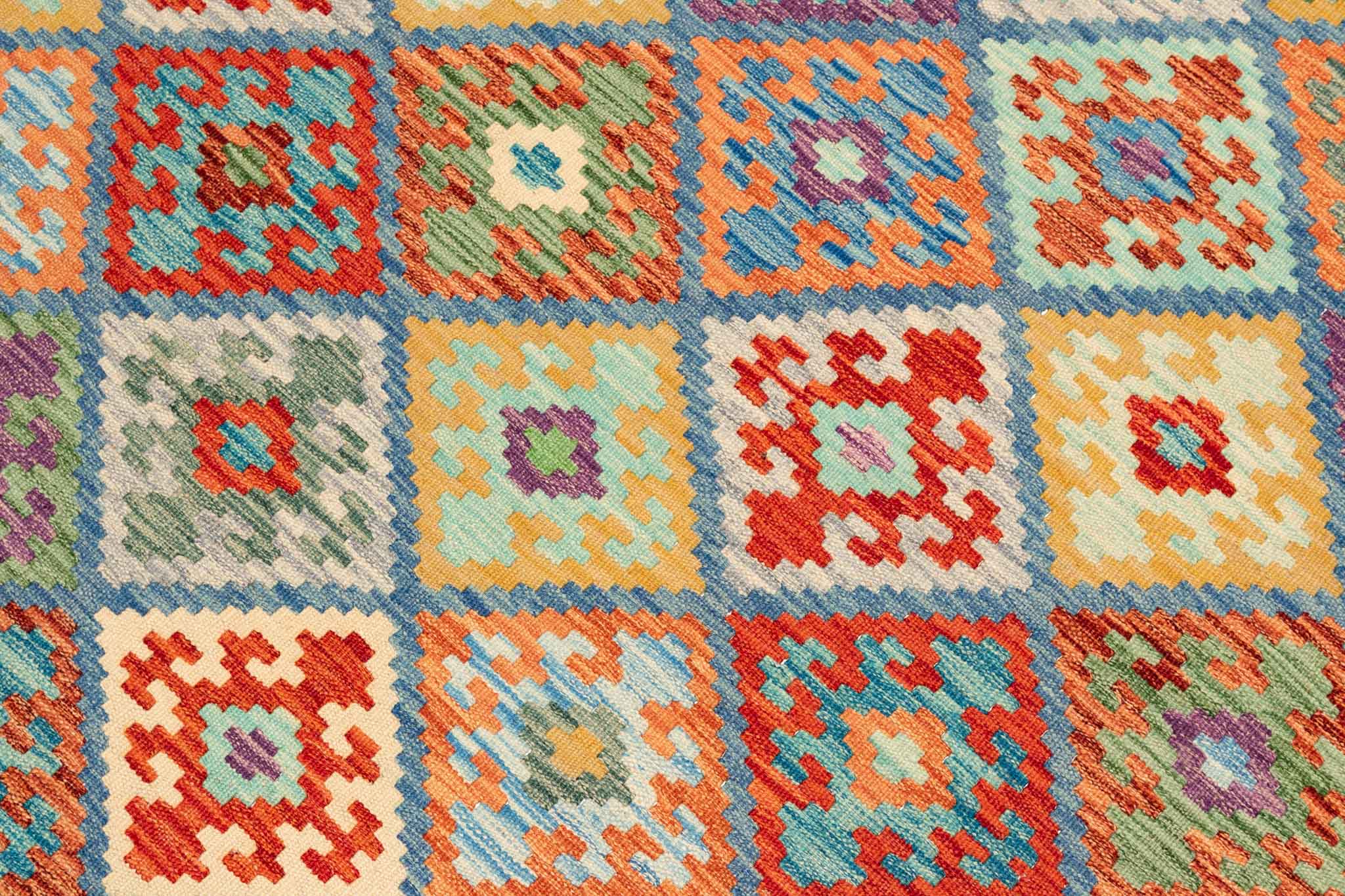 Afghanischer Kelim – 246 × 169 cm – handgewebt aus Schurwolle