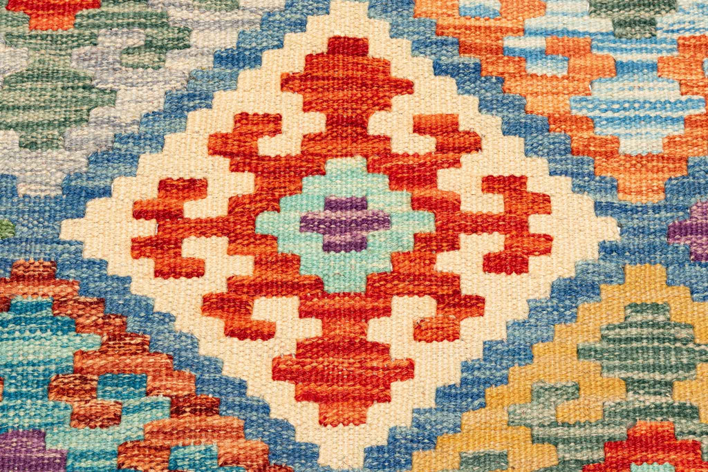 Afghanischer Kelim – 246 × 169 cm – handgewebt aus Schurwolle