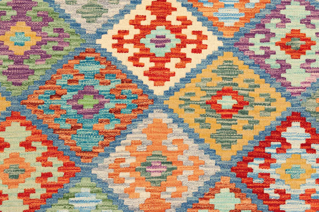 Afghanischer Kelim – 246 × 169 cm – handgewebt aus Schurwolle