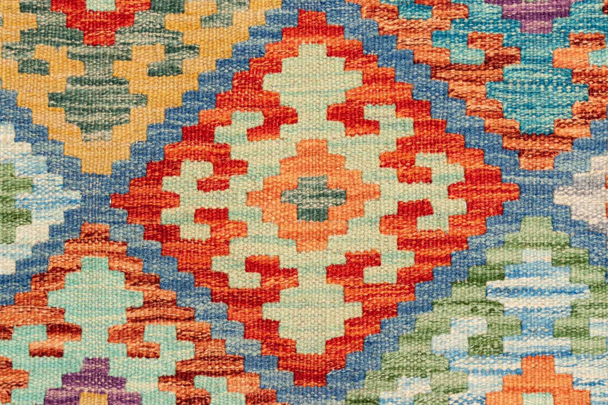 Afghanischer Kelim – 246 × 169 cm – handgewebt aus Schurwolle