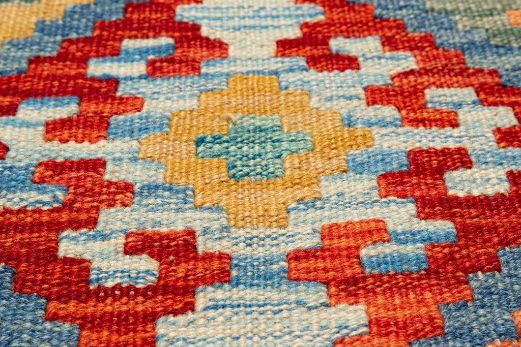 Afghanischer Kelim – 246 × 169 cm – handgewebt aus Schurwolle