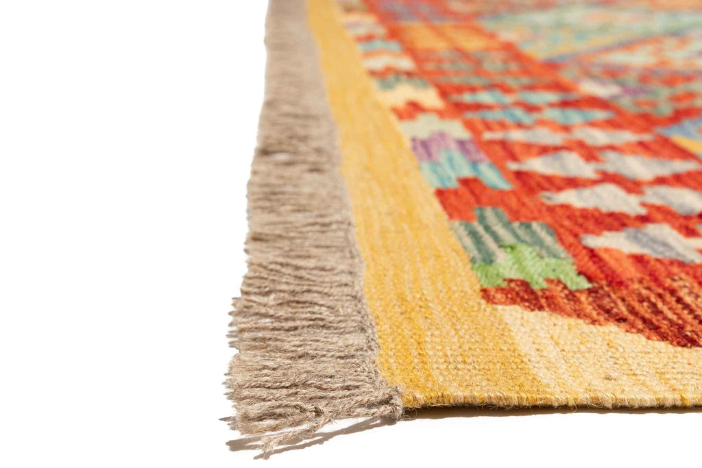 Afghanischer Kelim – 246 × 169 cm – handgewebt aus Schurwolle