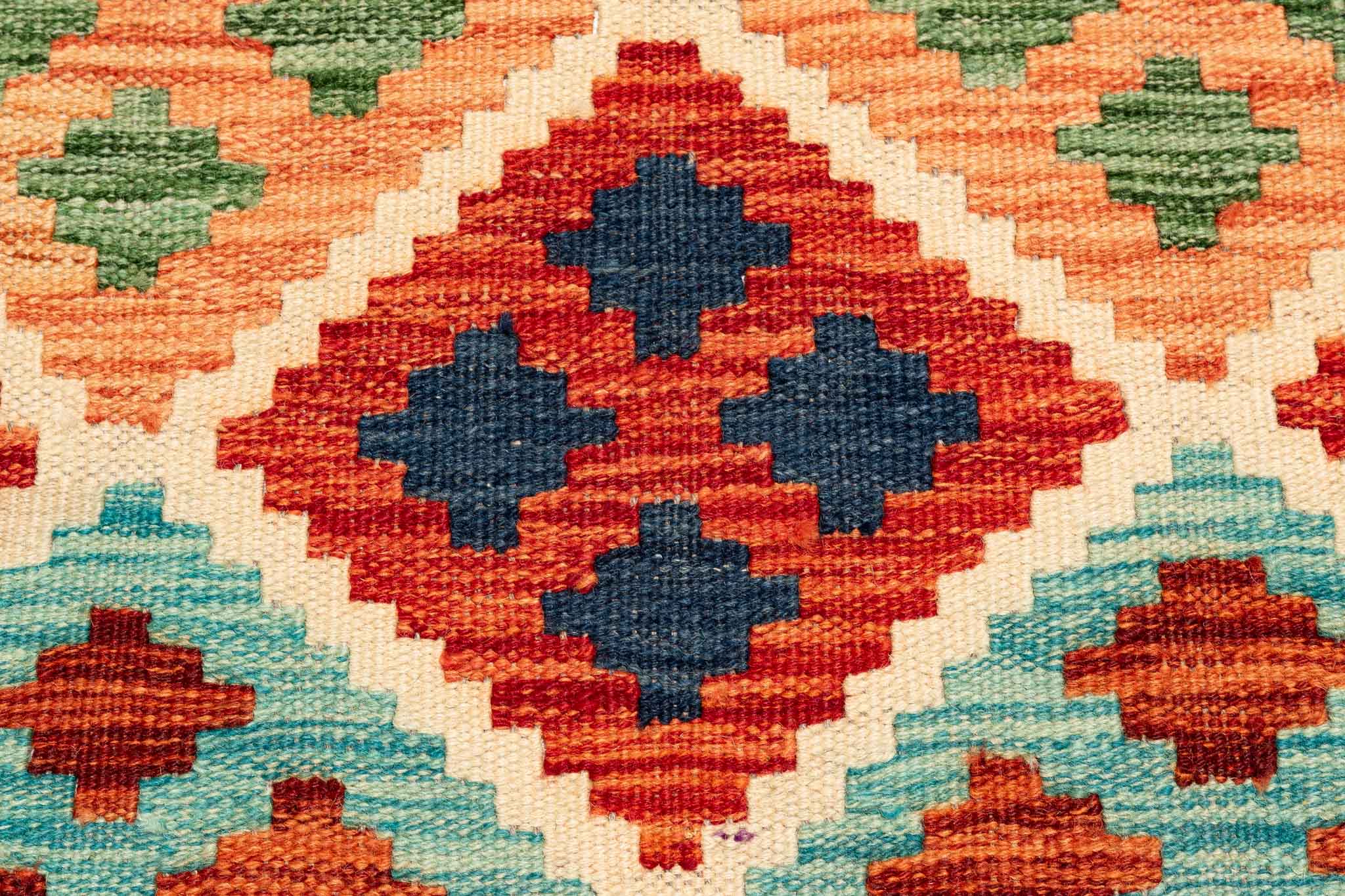 Afghanischer Kelim – 254 × 178 cm – handgewebt aus Schurwolle