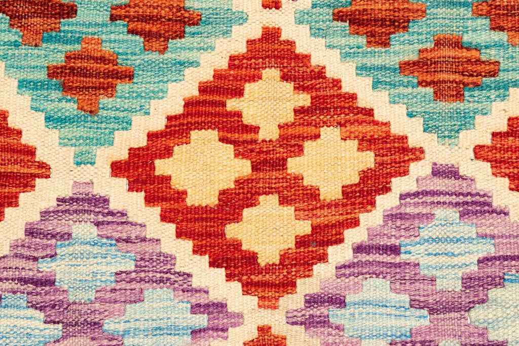 Afghanischer Kelim – 254 × 178 cm – handgewebt aus Schurwolle