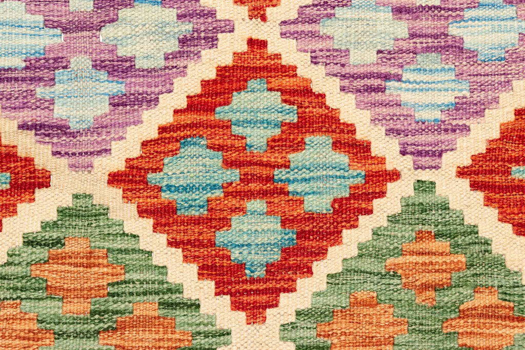 Afghanischer Kelim – 254 × 178 cm – handgewebt aus Schurwolle