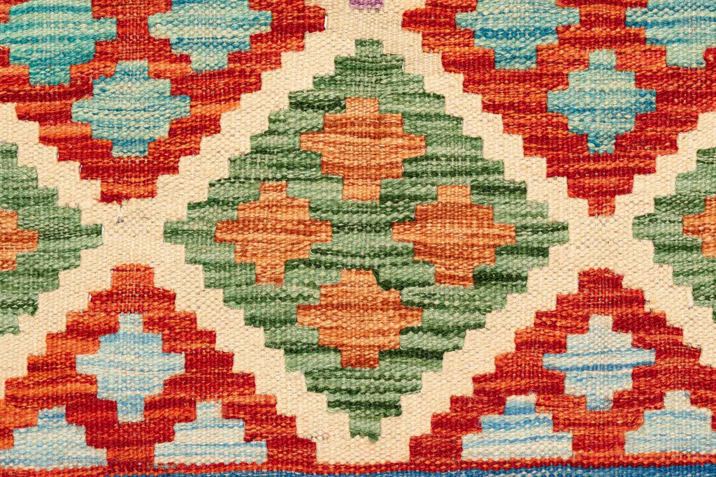 Afghanischer Kelim – 254 × 178 cm – handgewebt aus Schurwolle