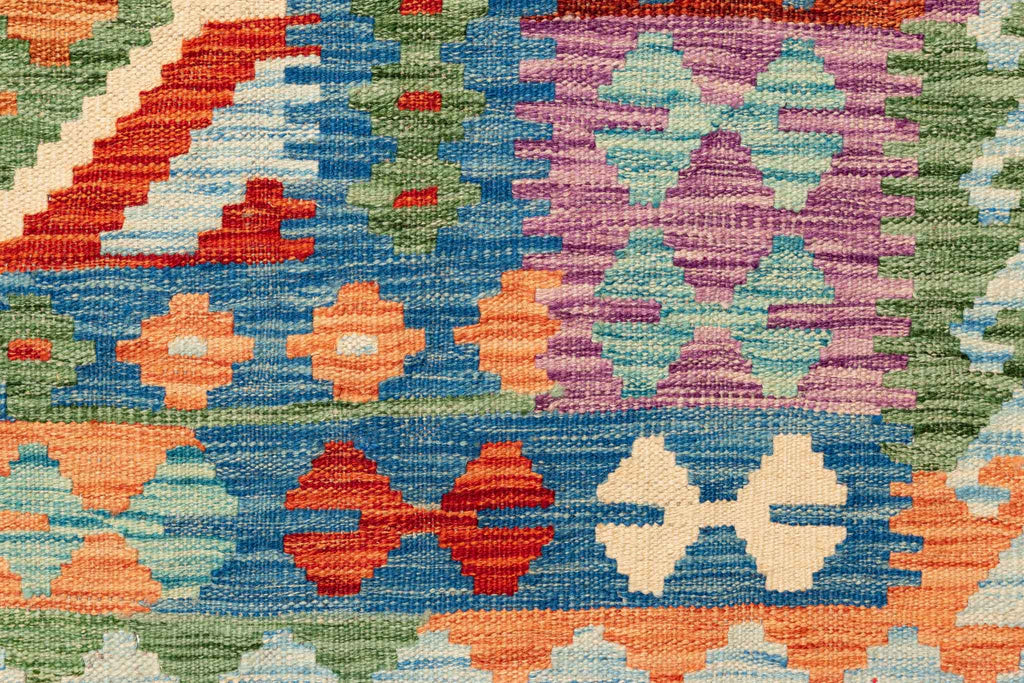 Afghanischer Kelim – 254 × 178 cm – handgewebt aus Schurwolle
