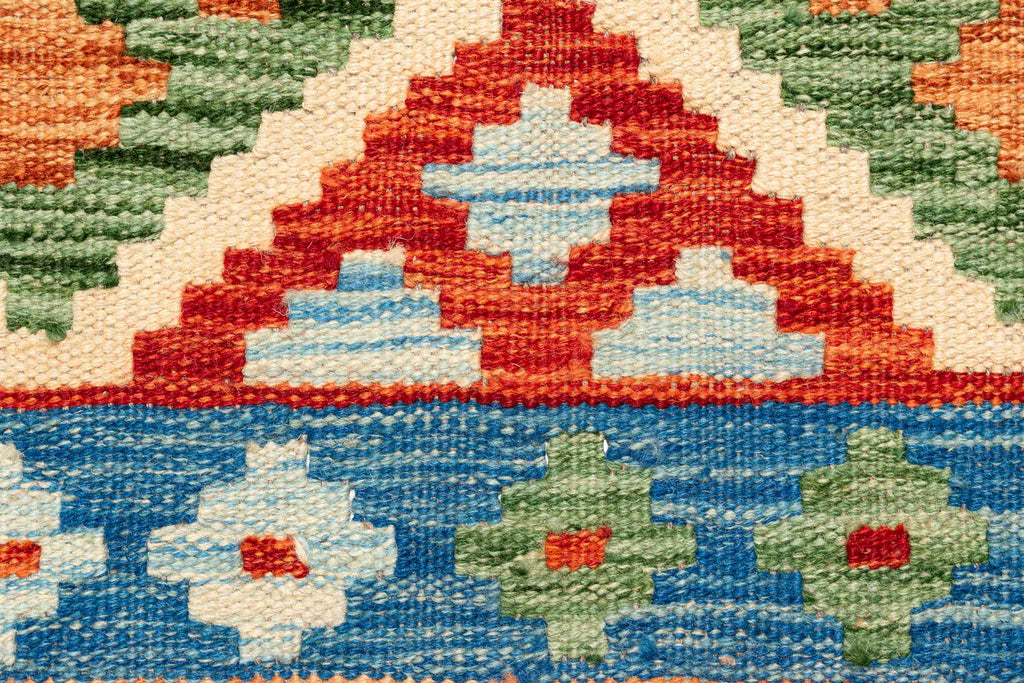 Afghanischer Kelim – 254 × 178 cm – handgewebt aus Schurwolle