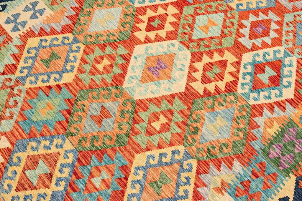Afghanischer Kelim – 254 × 176 cm – handgewebt aus Schurwolle