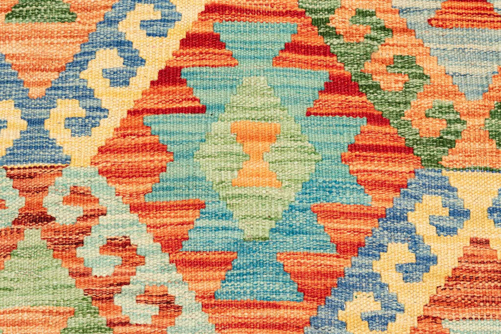 Afghanischer Kelim – 254 × 176 cm – handgewebt aus Schurwolle