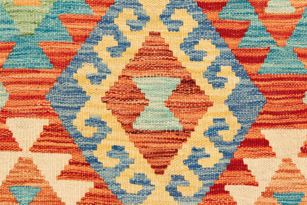 Afghanischer Kelim – 254 × 176 cm – handgewebt aus Schurwolle