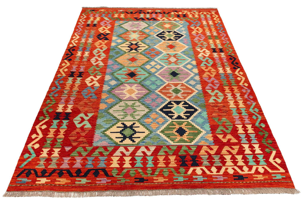 Afghanischer Kelim – 247 × 166 cm – handgewebt aus Schurwolle