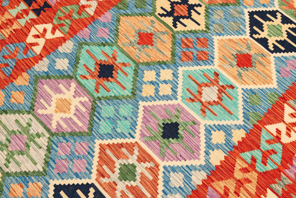 Afghanischer Kelim – 247 × 166 cm – handgewebt aus Schurwolle
