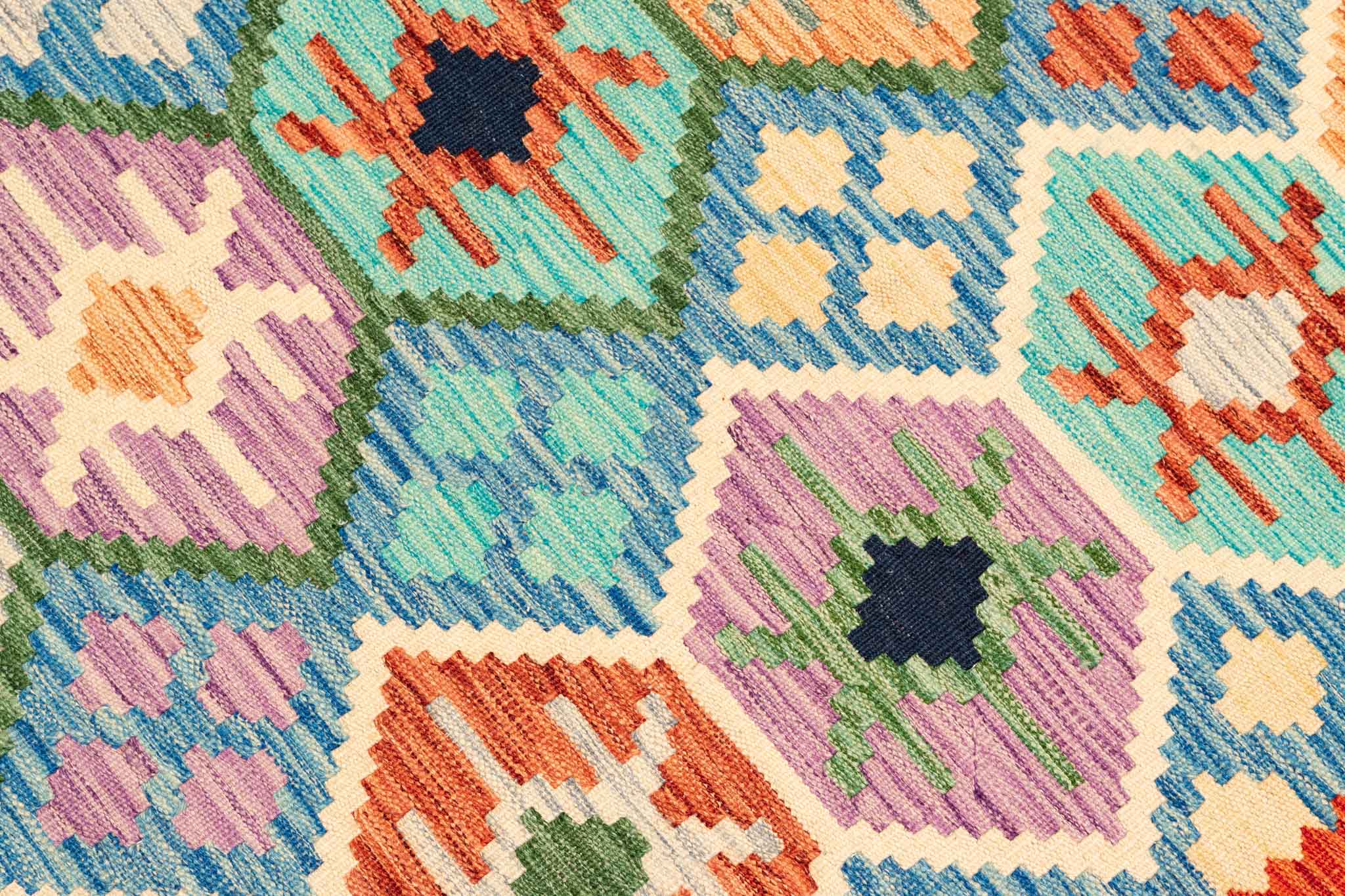 Afghanischer Kelim – 247 × 166 cm – handgewebt aus Schurwolle