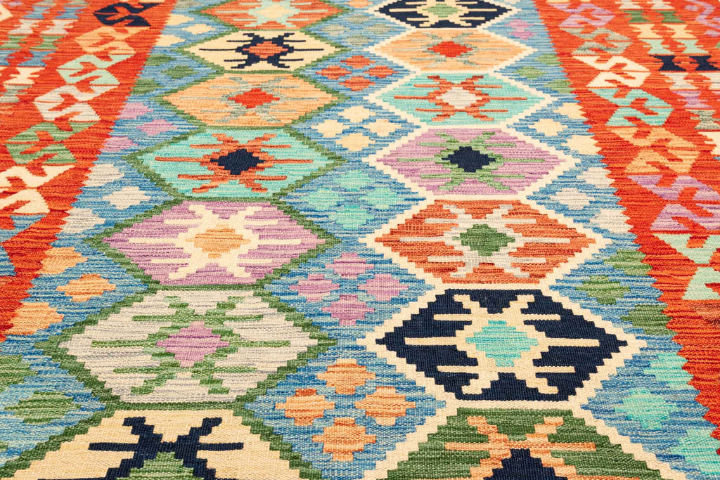 Afghanischer Kelim – 247 × 166 cm – handgewebt aus Schurwolle