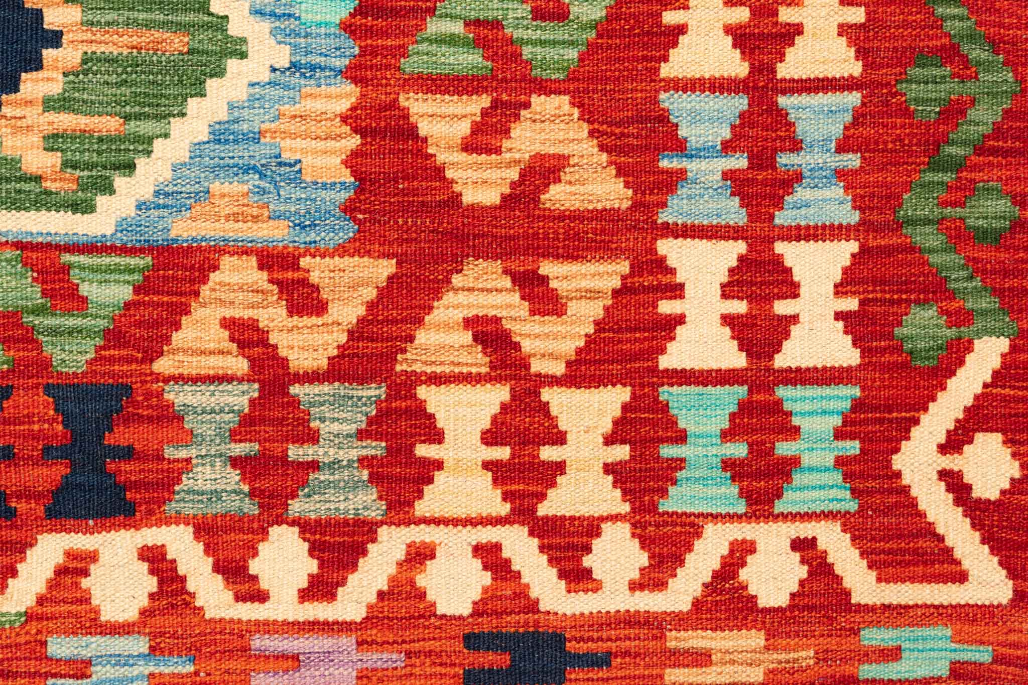Afghanischer Kelim – 247 × 166 cm – handgewebt aus Schurwolle