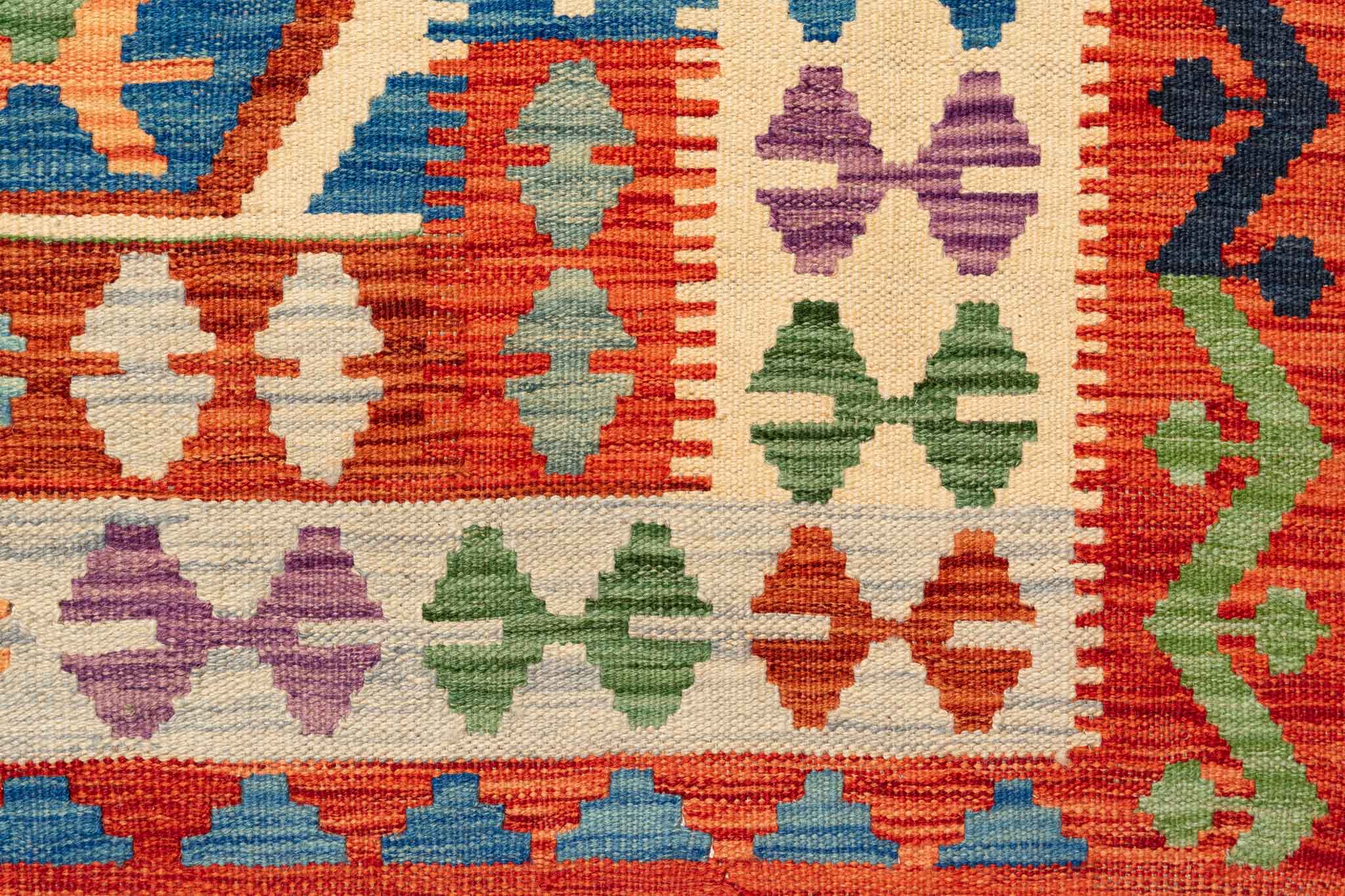 Afghanischer Kelim – 248 × 173 cm – handgewebt aus Schurwolle