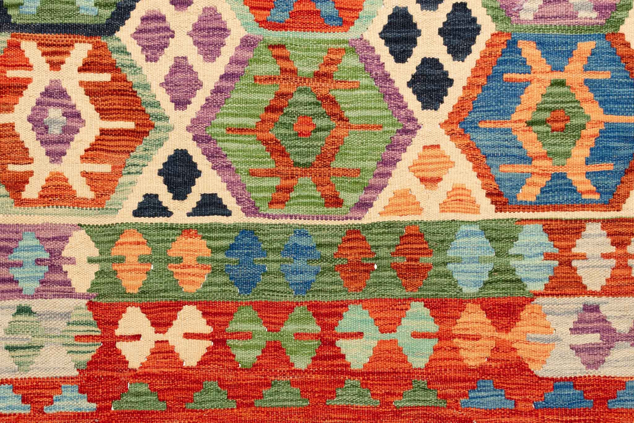 Afghanischer Kelim – 248 × 173 cm – handgewebt aus Schurwolle