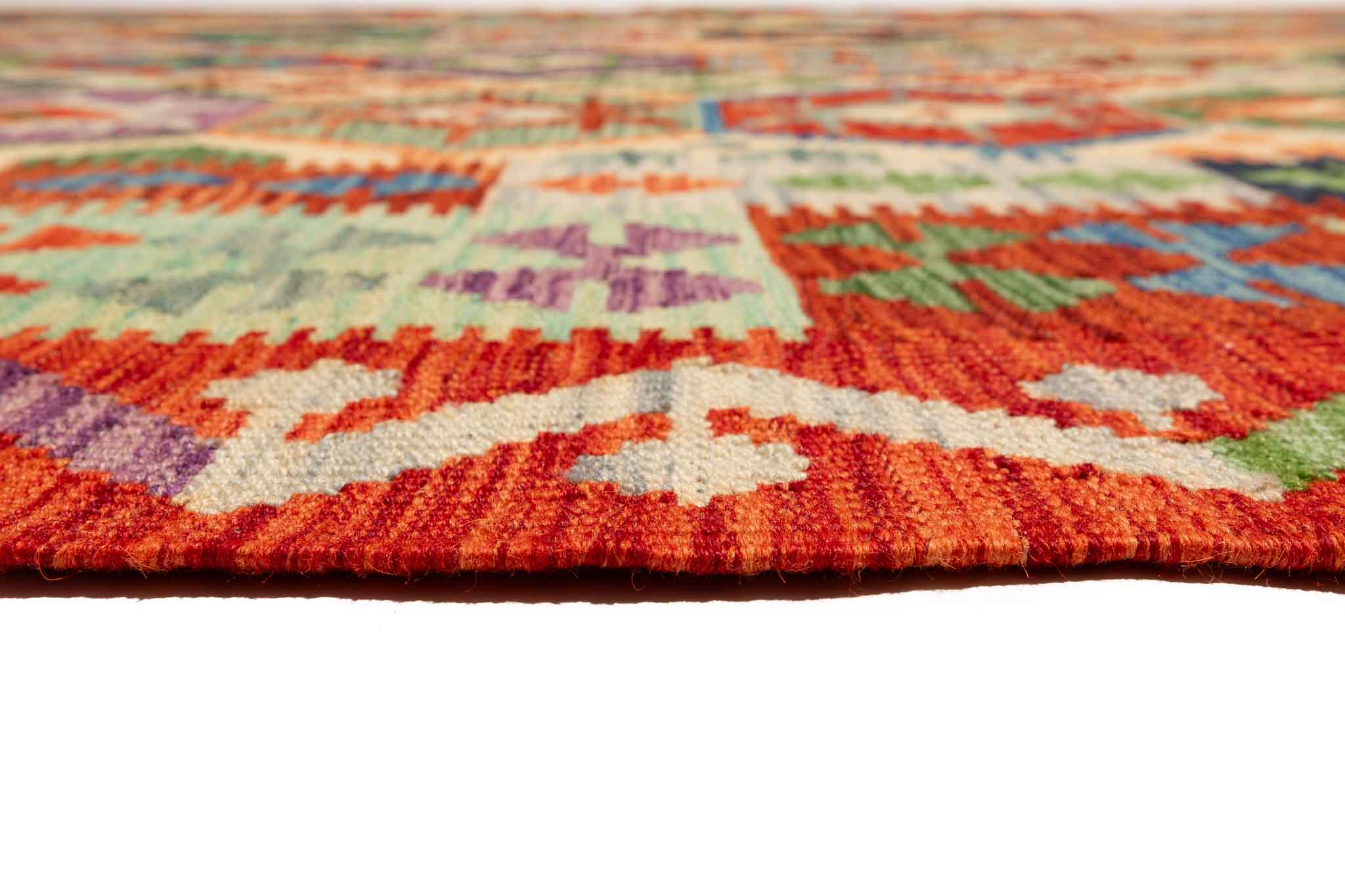 Afghanischer Kelim – 248 × 173 cm – handgewebt aus Schurwolle