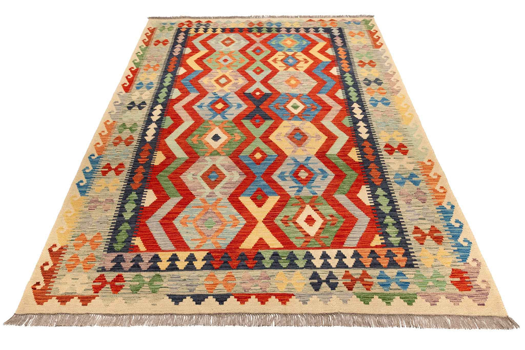 Afghanischer Kelim – 249 × 170 cm – handgewebt aus Schurwolle