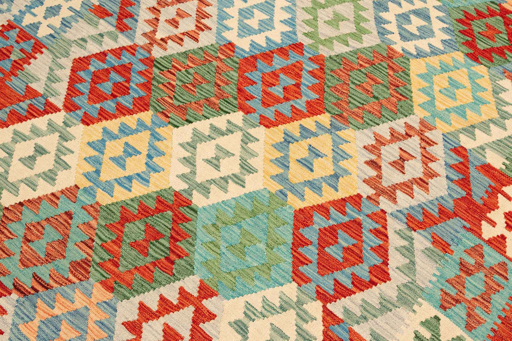 Afghanischer Kelim – 242 × 170 cm – handgewebt aus Schurwolle