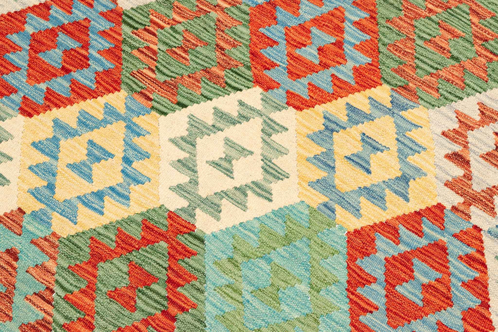 Afghanischer Kelim – 242 × 170 cm – handgewebt aus Schurwolle