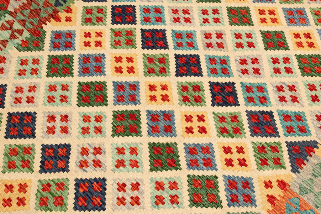 Afghanischer Kelim – 248 × 177 cm – handgewebt aus Schurwolle