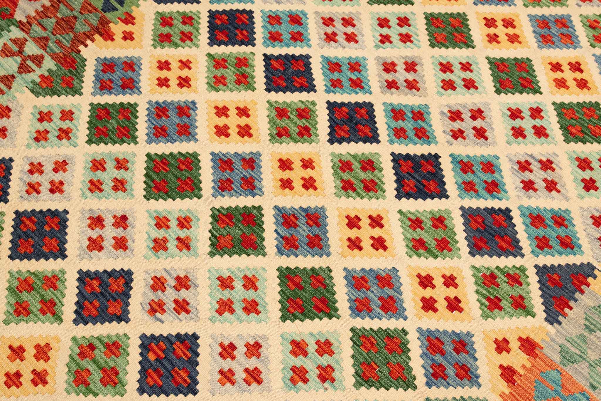 Afghanischer Kelim – 248 × 177 cm – handgewebt aus Schurwolle