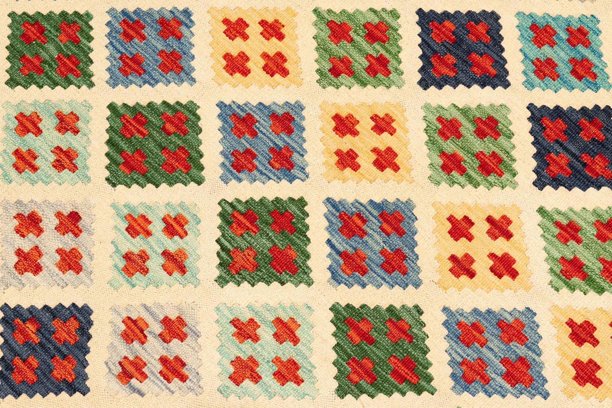 Afghanischer Kelim – 248 × 177 cm – handgewebt aus Schurwolle