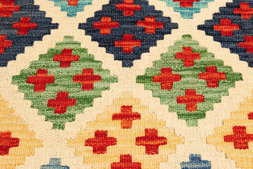 Afghanischer Kelim – 248 × 177 cm – handgewebt aus Schurwolle