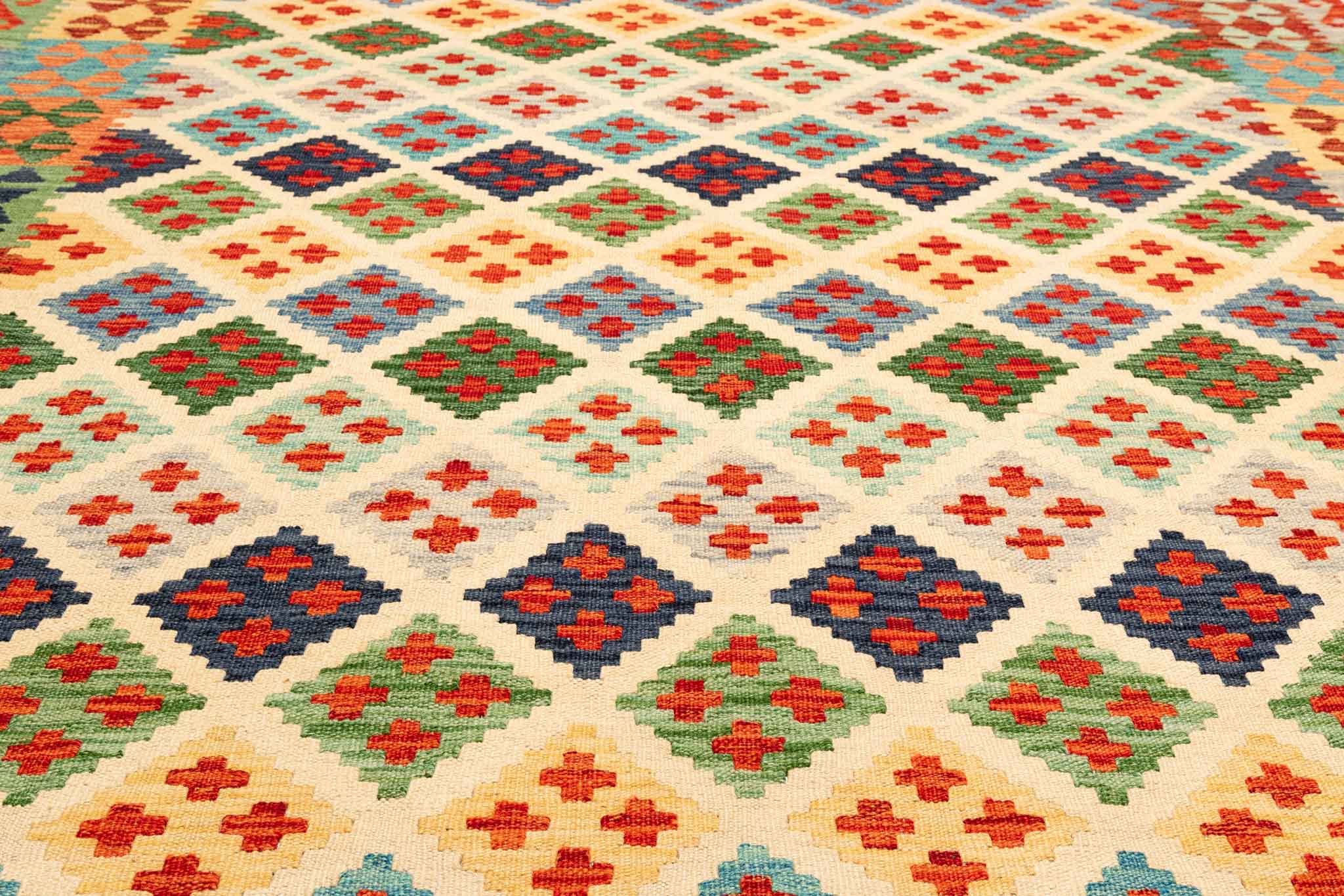 Afghanischer Kelim – 248 × 177 cm – handgewebt aus Schurwolle