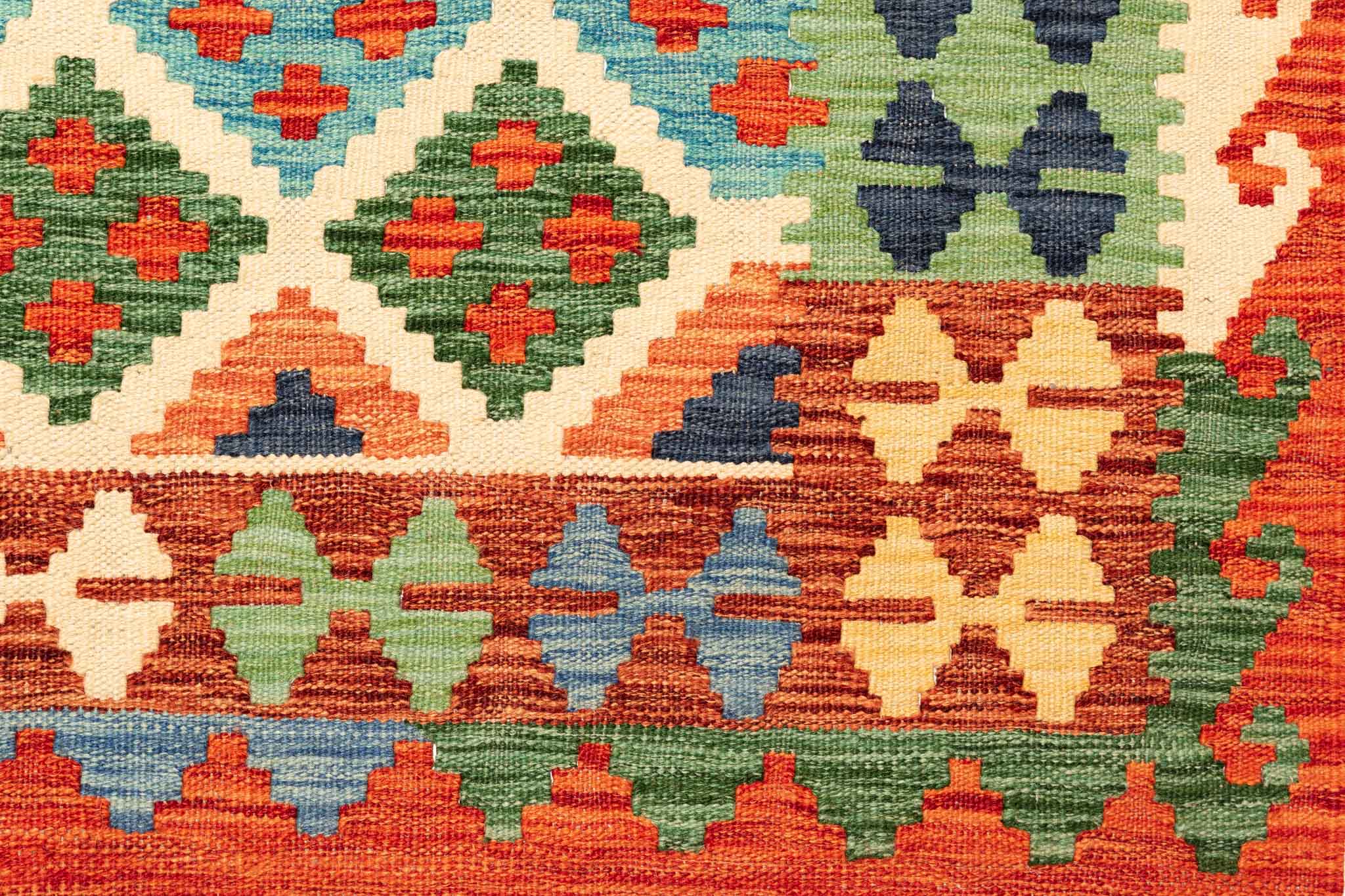 Afghanischer Kelim – 248 × 177 cm – handgewebt aus Schurwolle