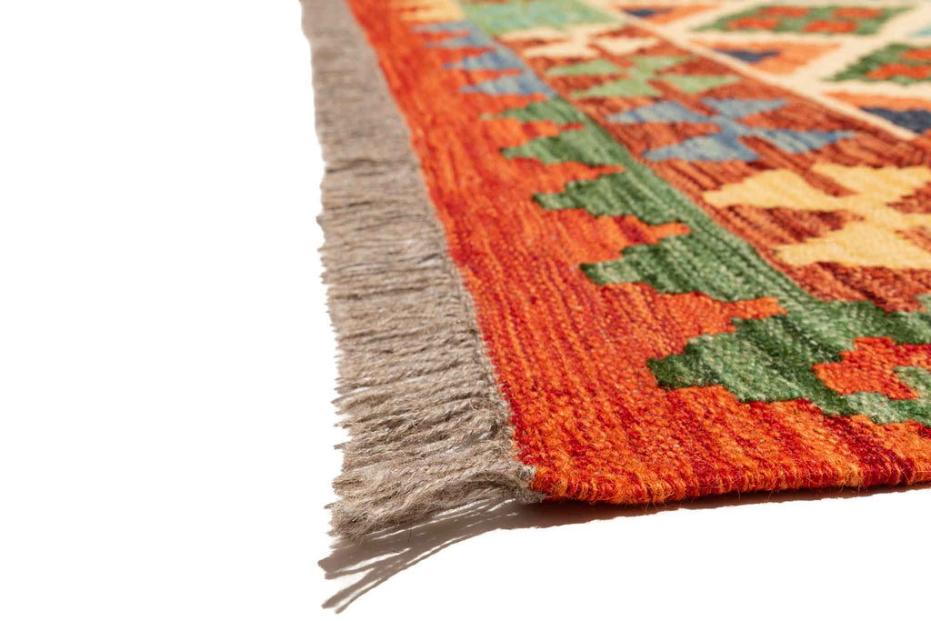 Afghanischer Kelim – 248 × 177 cm – handgewebt aus Schurwolle