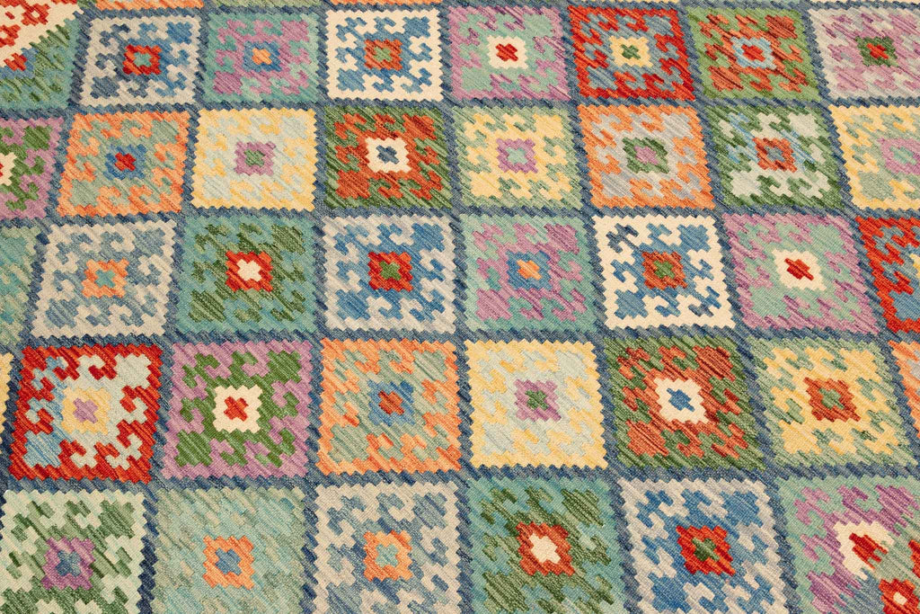 Afghanischer Kelim – 252 × 174 cm – handgewebt aus Schurwolle