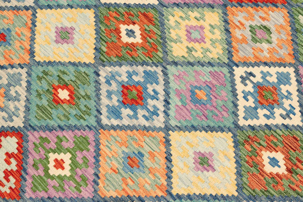 Afghanischer Kelim – 252 × 174 cm – handgewebt aus Schurwolle