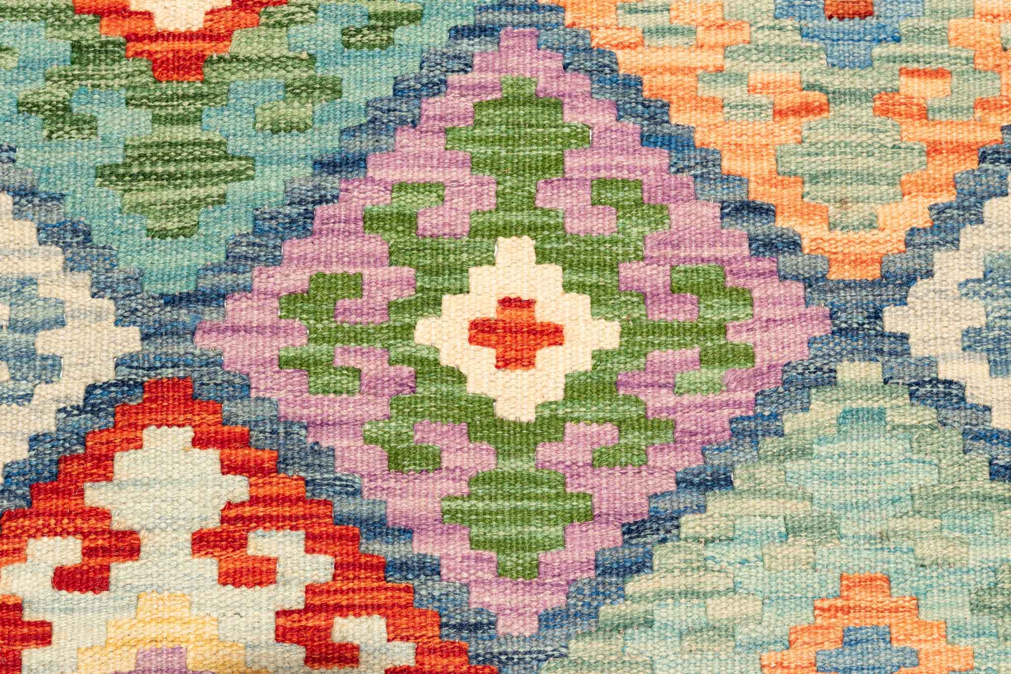Afghanischer Kelim – 252 × 174 cm – handgewebt aus Schurwolle