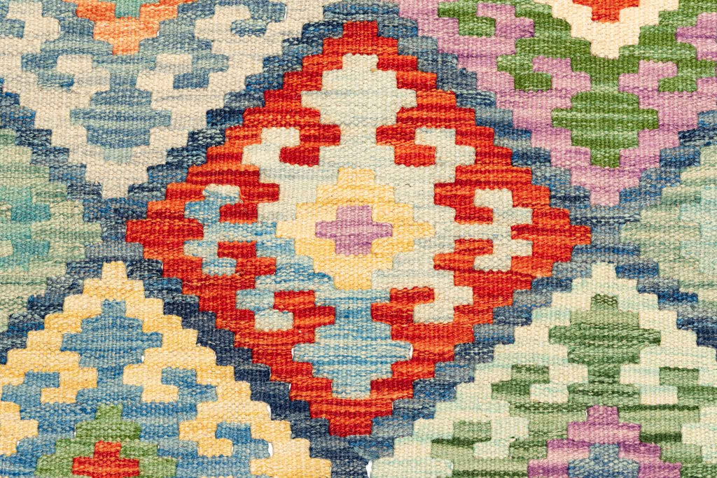 Afghanischer Kelim – 252 × 174 cm – handgewebt aus Schurwolle