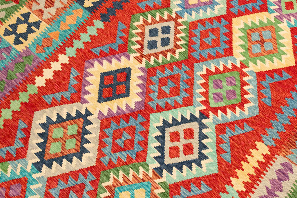 Afghanischer Kelim – 300 × 207 cm – handgewebt aus Schurwolle