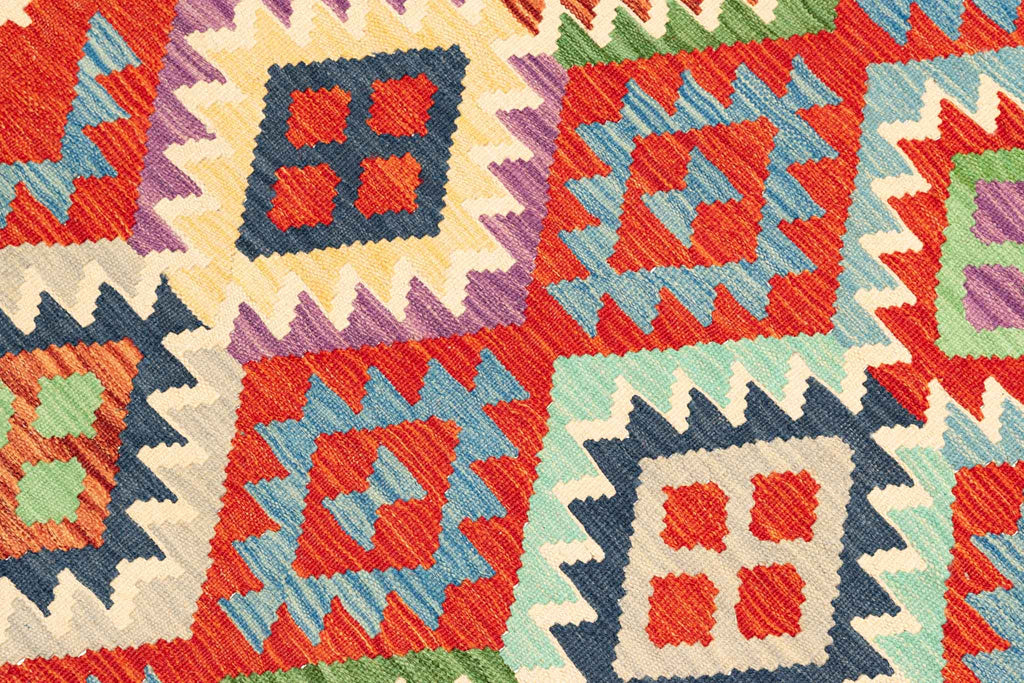 Afghanischer Kelim – 300 × 207 cm – handgewebt aus Schurwolle