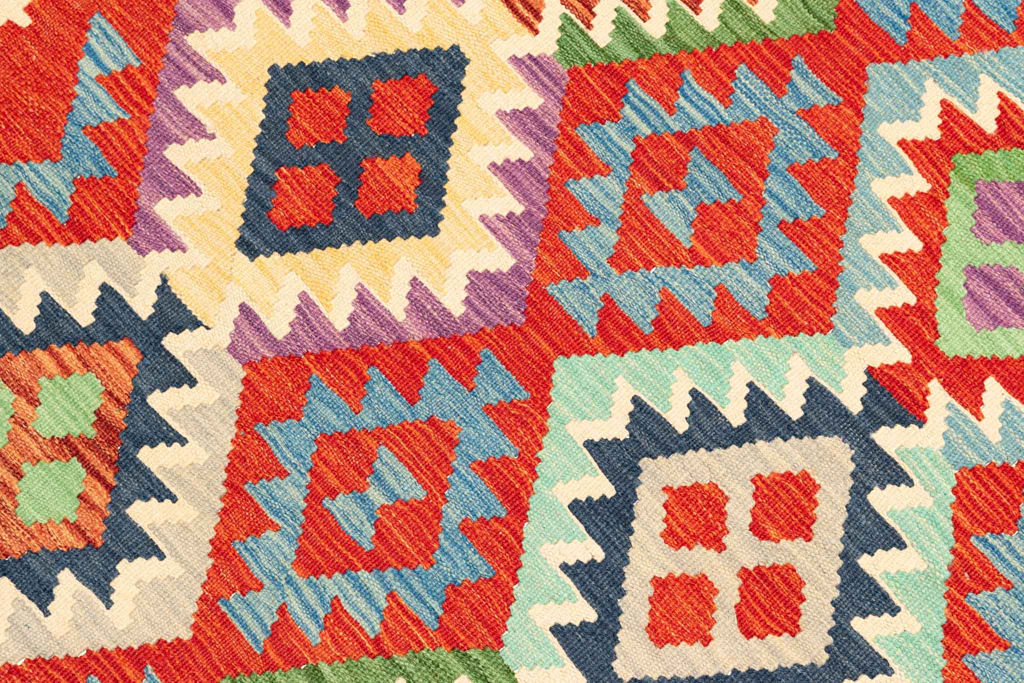 Afghanischer Kelim – 300 × 207 cm – handgewebt aus Schurwolle