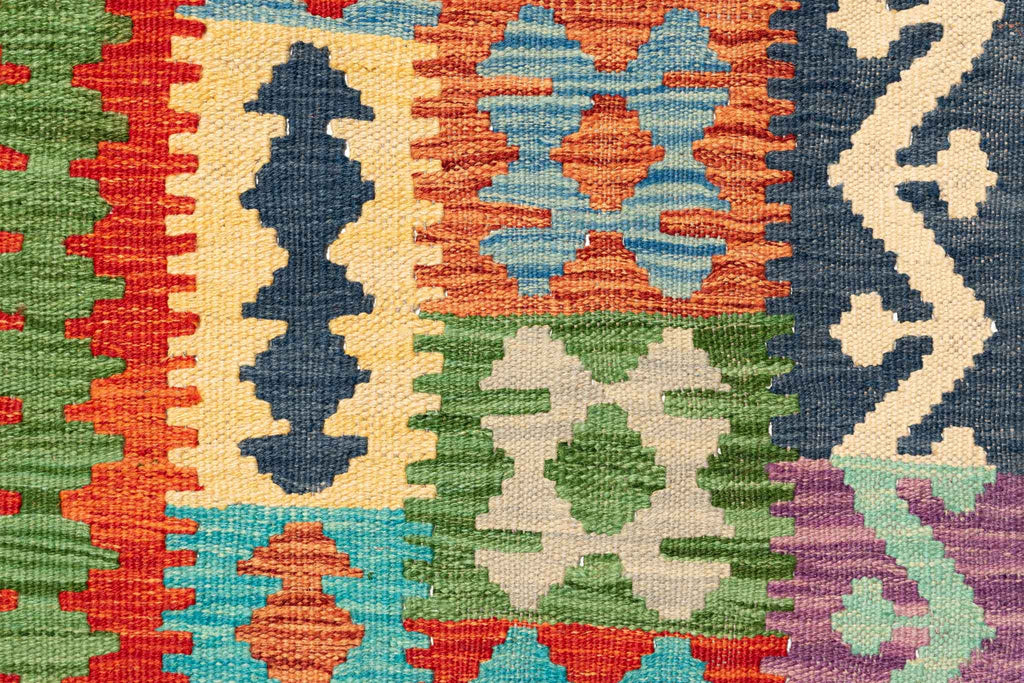 Afghanischer Kelim – 300 × 207 cm – handgewebt aus Schurwolle