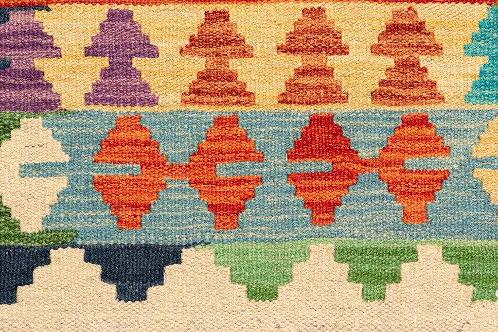 Afghanischer Kelim – 300 × 207 cm – handgewebt aus Schurwolle